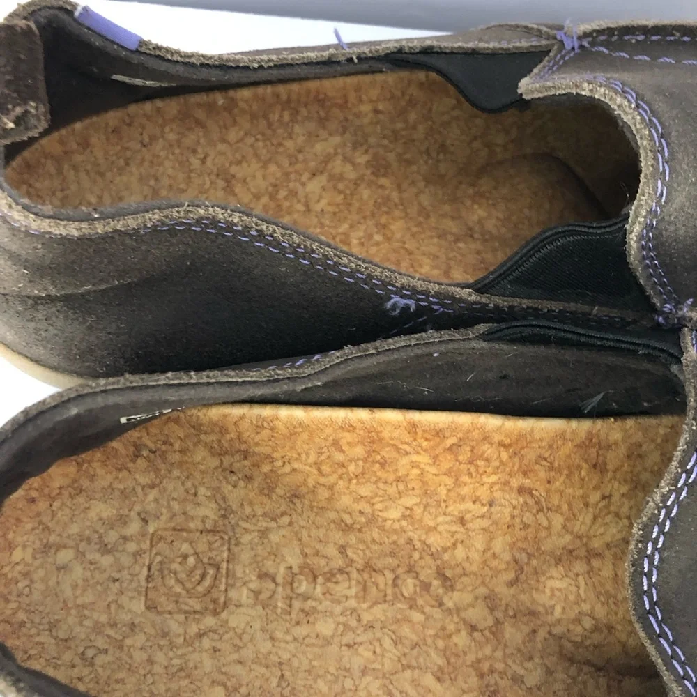Spenco Women Size 9 Orthotic leather Slip-On Loafer Brown Comfort Shoes